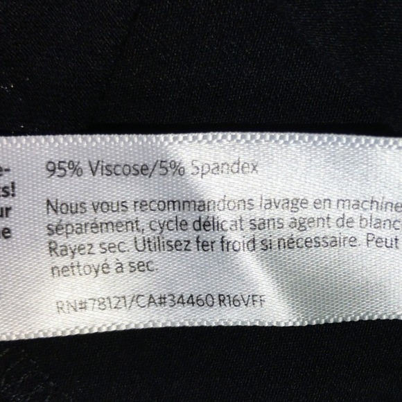 Eileen Fisher Black Long Sleeve Tunic Top Viscose Spandex Women's Medium - Picture 3 of 6